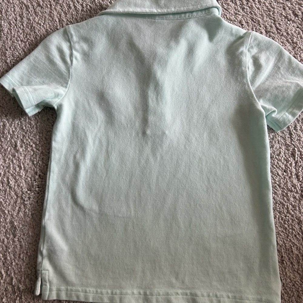 Janie and Jack Light Green Polo with Bunny Embroidery - Picture 5 of 6